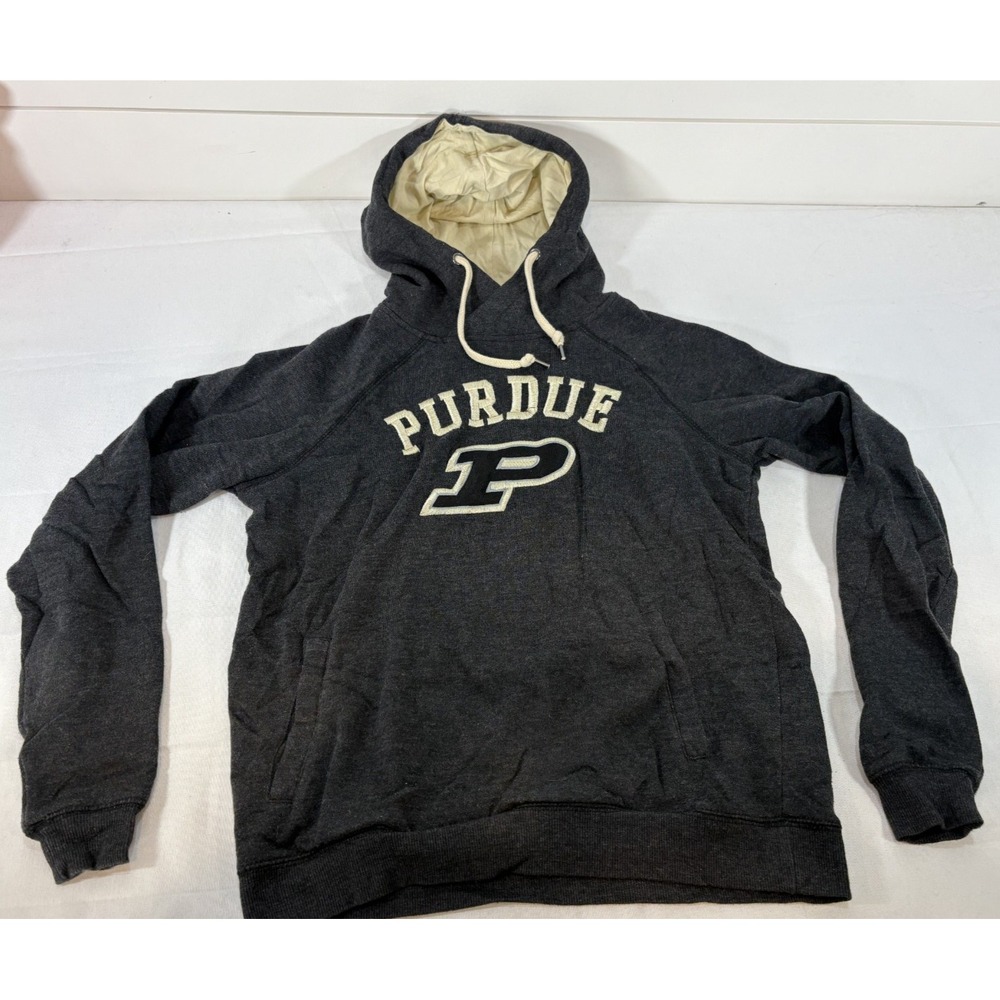 Colosseum Purdue Boilermakers College Hoodie Women's Small Black Gold Logo